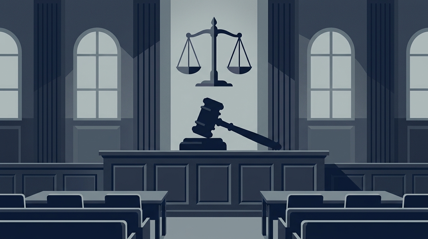 裁判をイメージしたイラスト