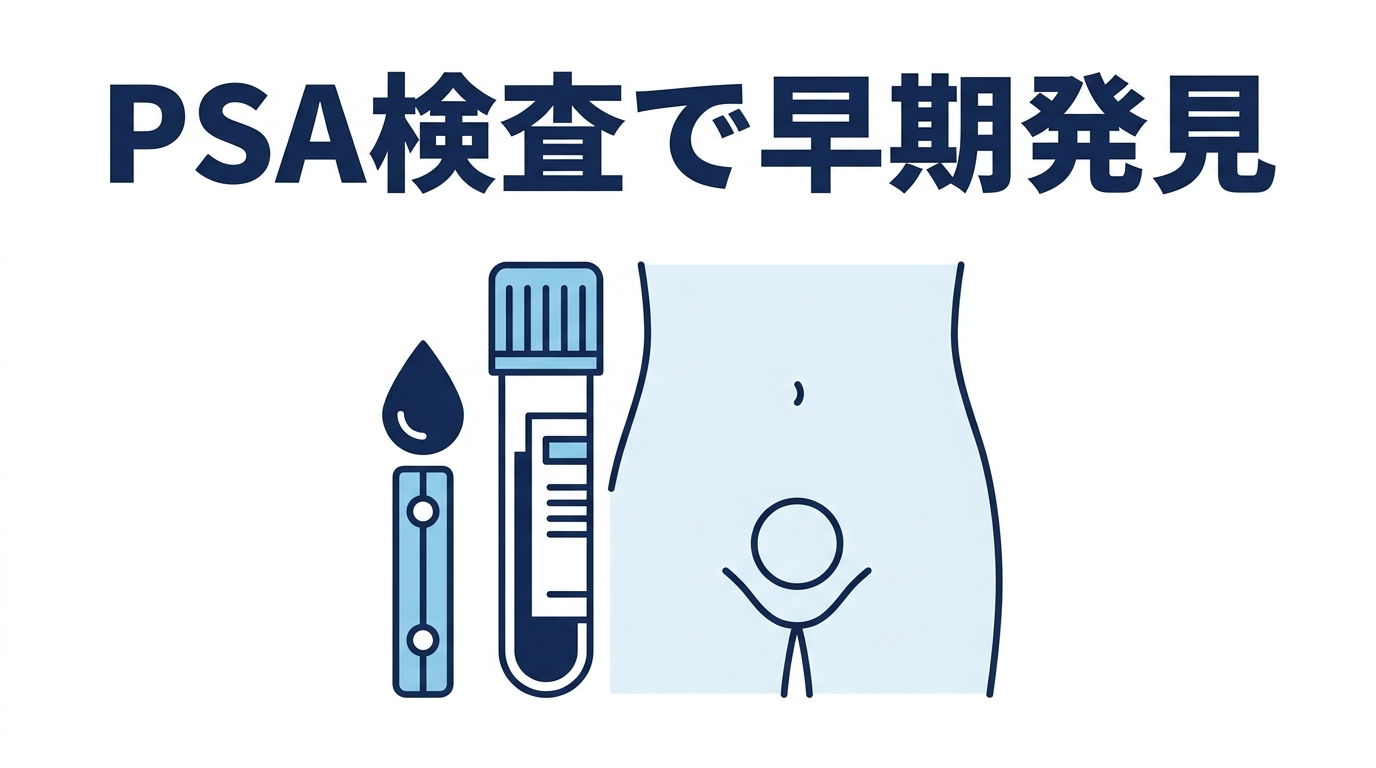 PSA検査で早期発見