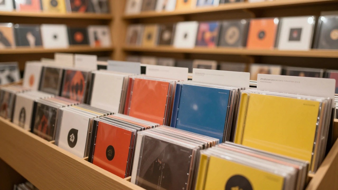 レコードショップの新譜コーナー