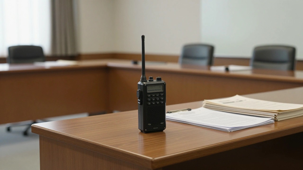 警視庁の会議室を思わせるオフィスのイメージ