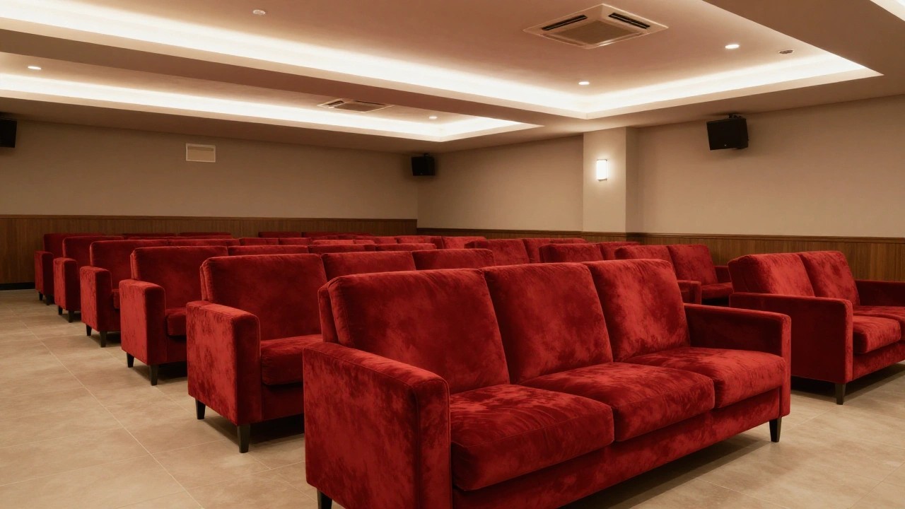 映画館ロビーのソファのイメージ