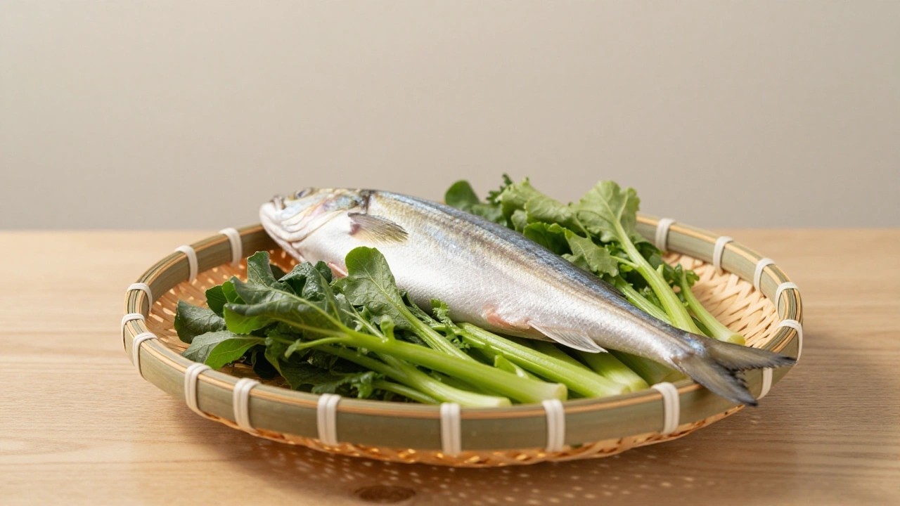 旬の野菜と魚のイメージ