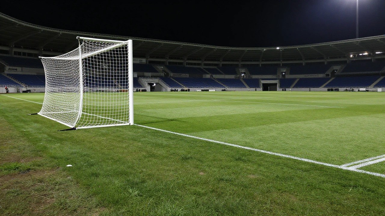 夜のサッカースタジアムのイメージ