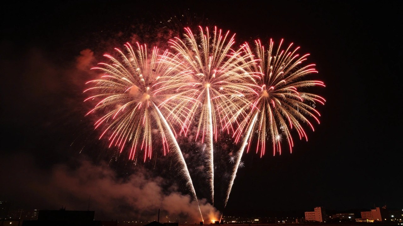 夜空の花火のイメージ