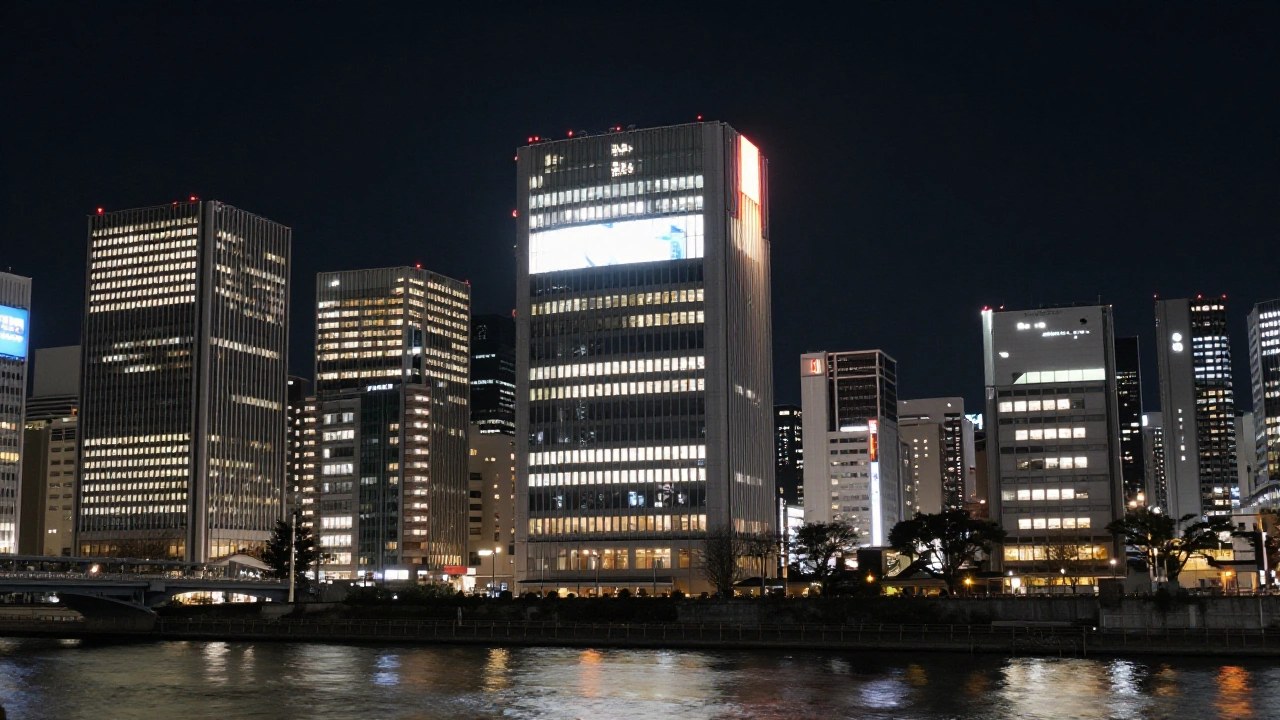 夜の大都市の夜景のイメージ