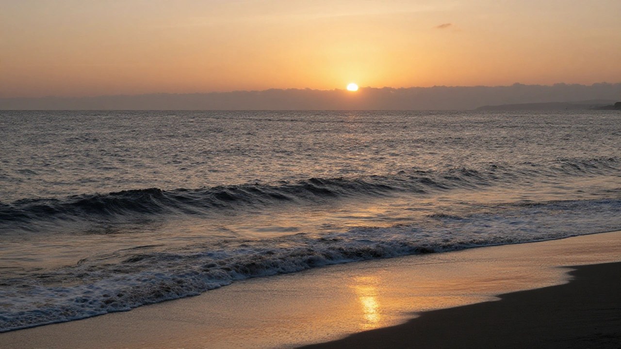 夕焼けの海岸のイメージ