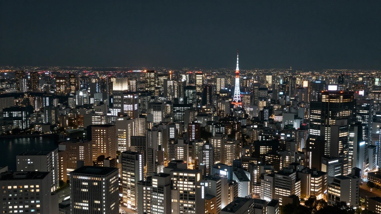 夜の東京の街並みのイメージ