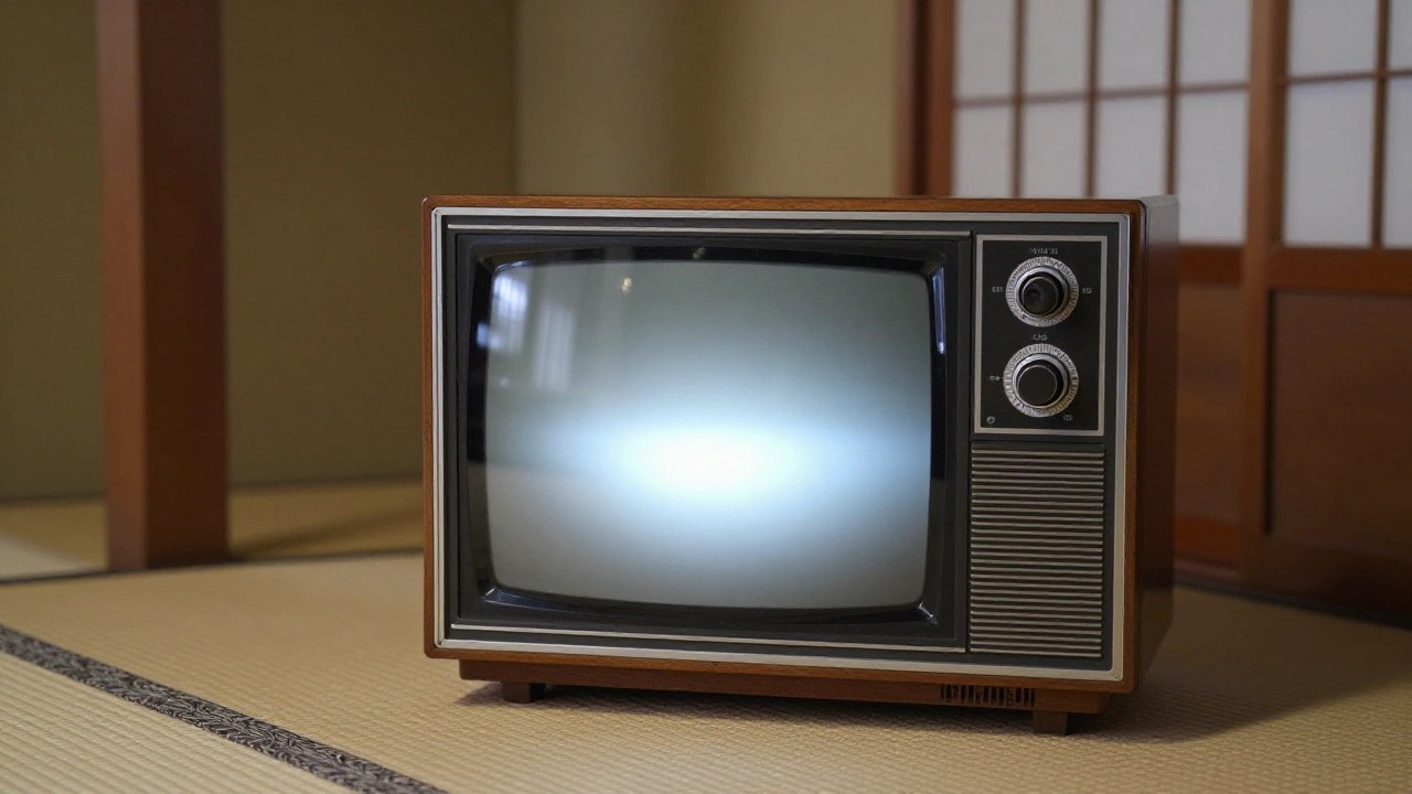 昭和の和室と古いテレビのイメージ