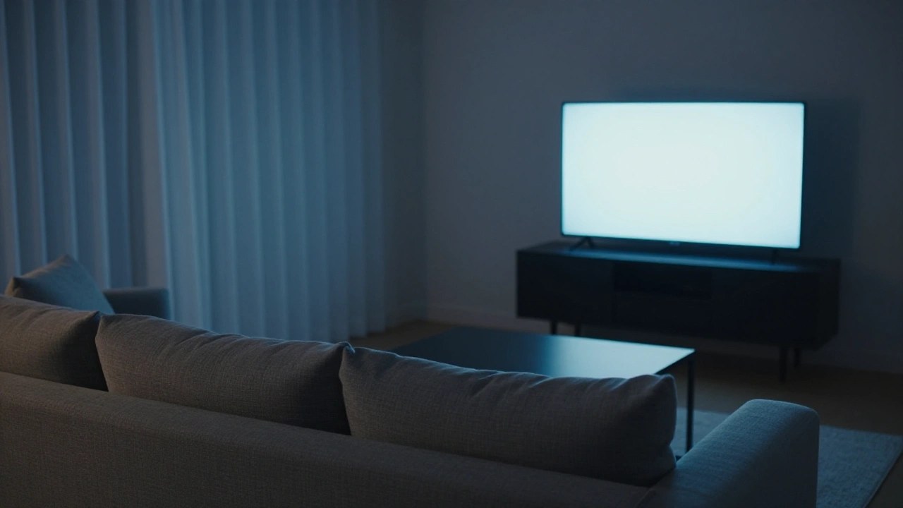 夜のリビングのイメージ