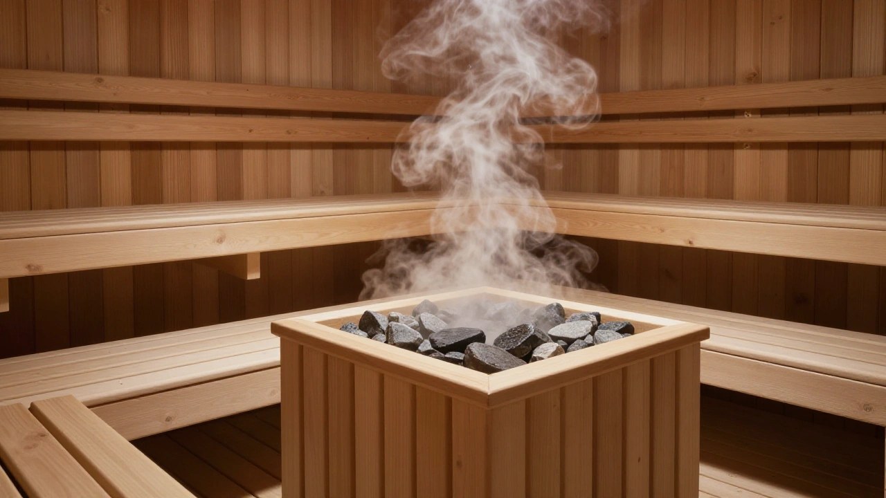 サウナ室の湯気のイメージ