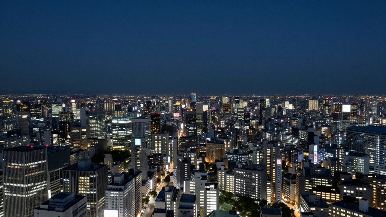 夜の東京の街並みのイメージ